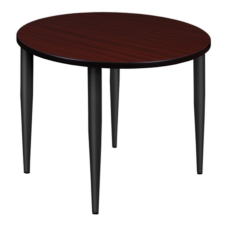 Kahlo Square & Round Tables, 42 W, 42 L, 29 H, Wood, Metal Top, Mahogany